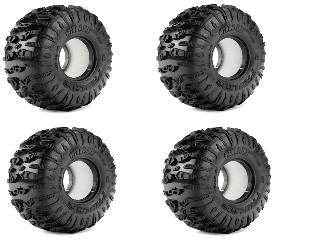 Pro-Line Racing 1/10 Chisel II Tire G8 Front/Rear 1.9" Rock Crawler Tires (4)