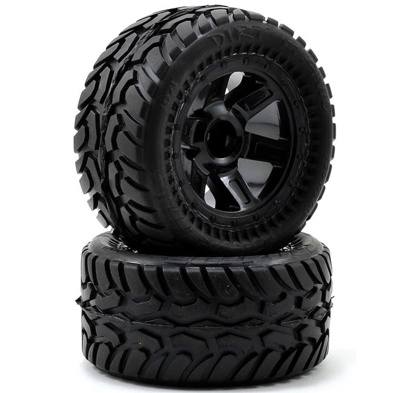 Pro-Line PRO107111 1/16 Dirt Hawg I Tires on Desperado Wheels:1/16 E-Revo Summit