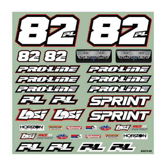 Pro-Line 1/10 Sprint Car Light Weight Clear Body Panel Kit: Losi Sprint Car