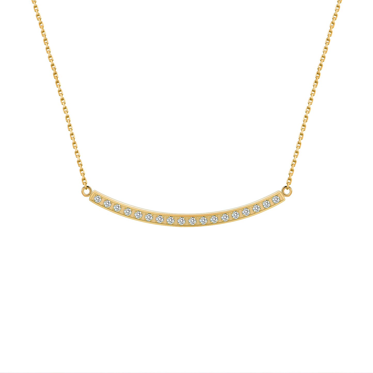PT324B B.Tiff Black Mini "Smile" Adjustable Pendant Necklace by B.Tiff New York