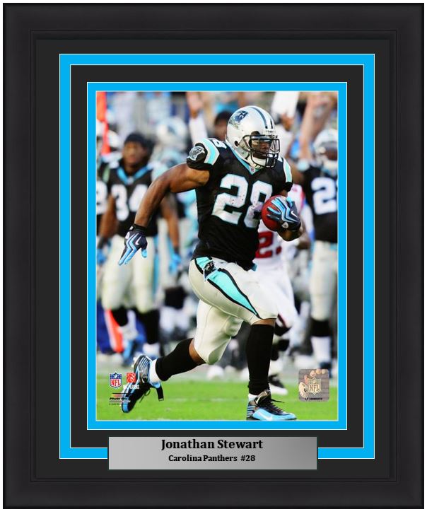 Jonathan Stewart Carolina Panthers NFL Football 8" x 10" Framed and Matted Photo