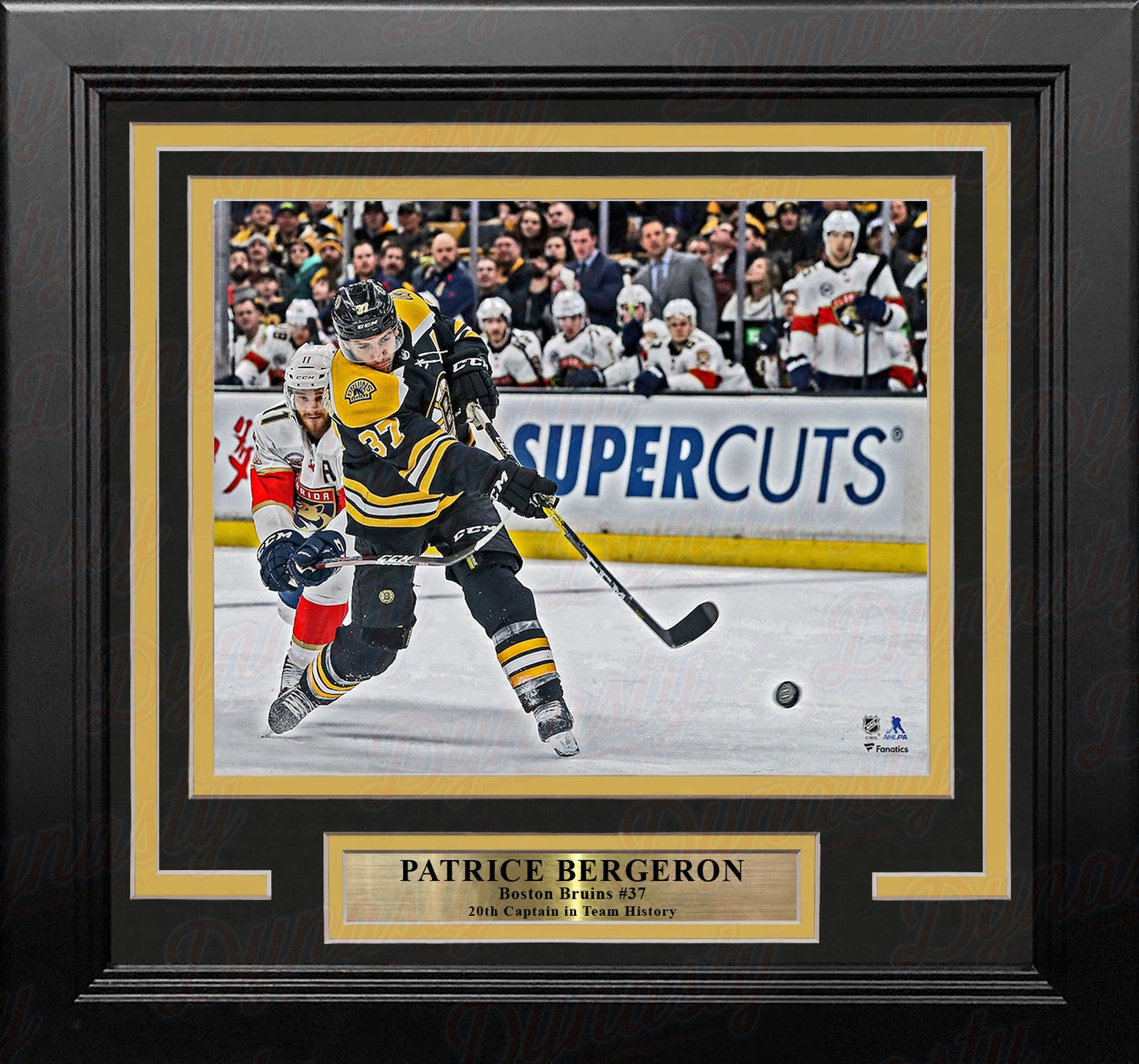 Patrice Bergeron in Action Boston Bruins 8" x 10" Framed Hockey Photo