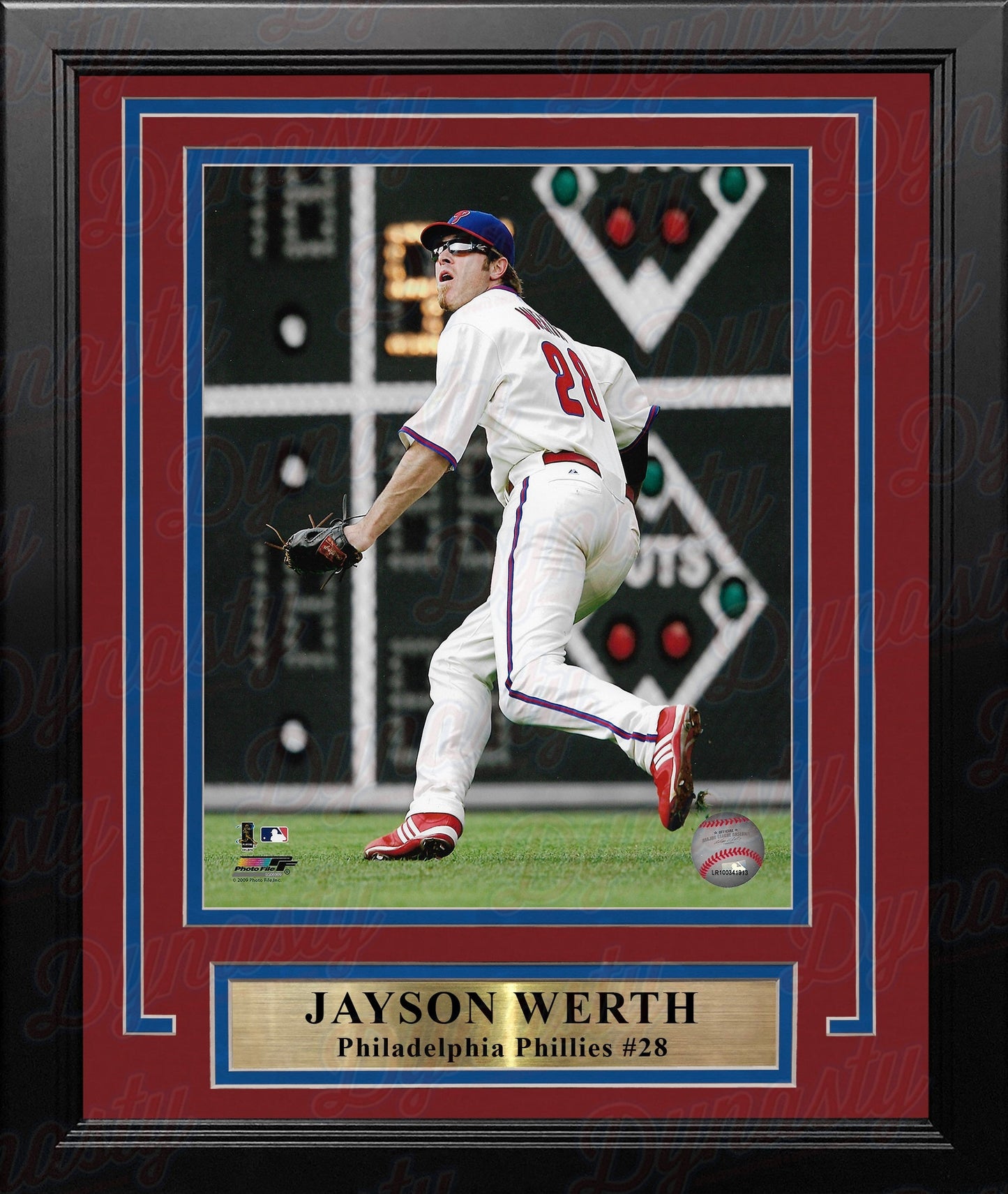 Jayson Werth in Action Philadelphia Phillies 8" x 10" Framed Baseball Photo
