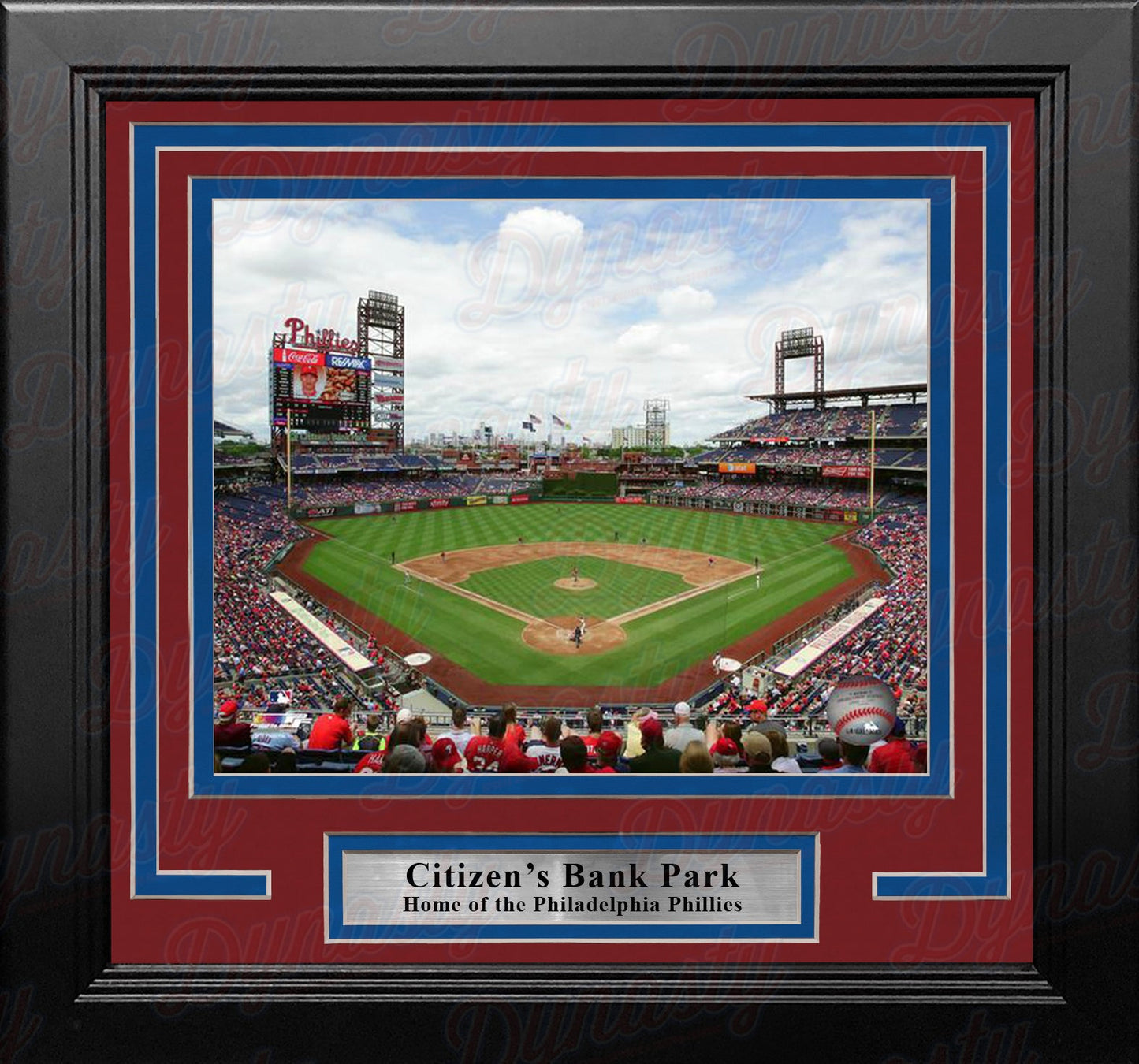 Philadelphia Phillies Citizen's Bank Park Aerial View 8" x 10" Framed Baseball Stadium Photo