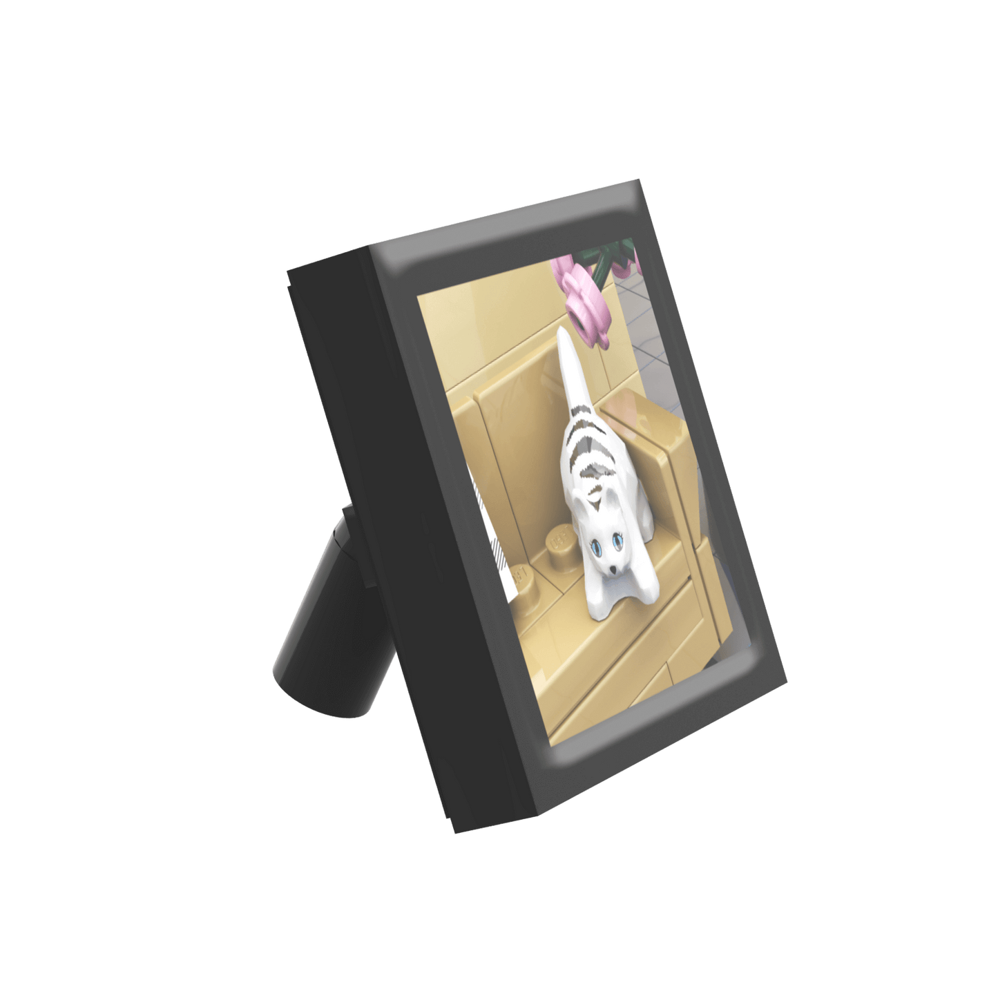 Framed Picture - Pet Cat - Custom Printed - Made Using LEGO® Parts