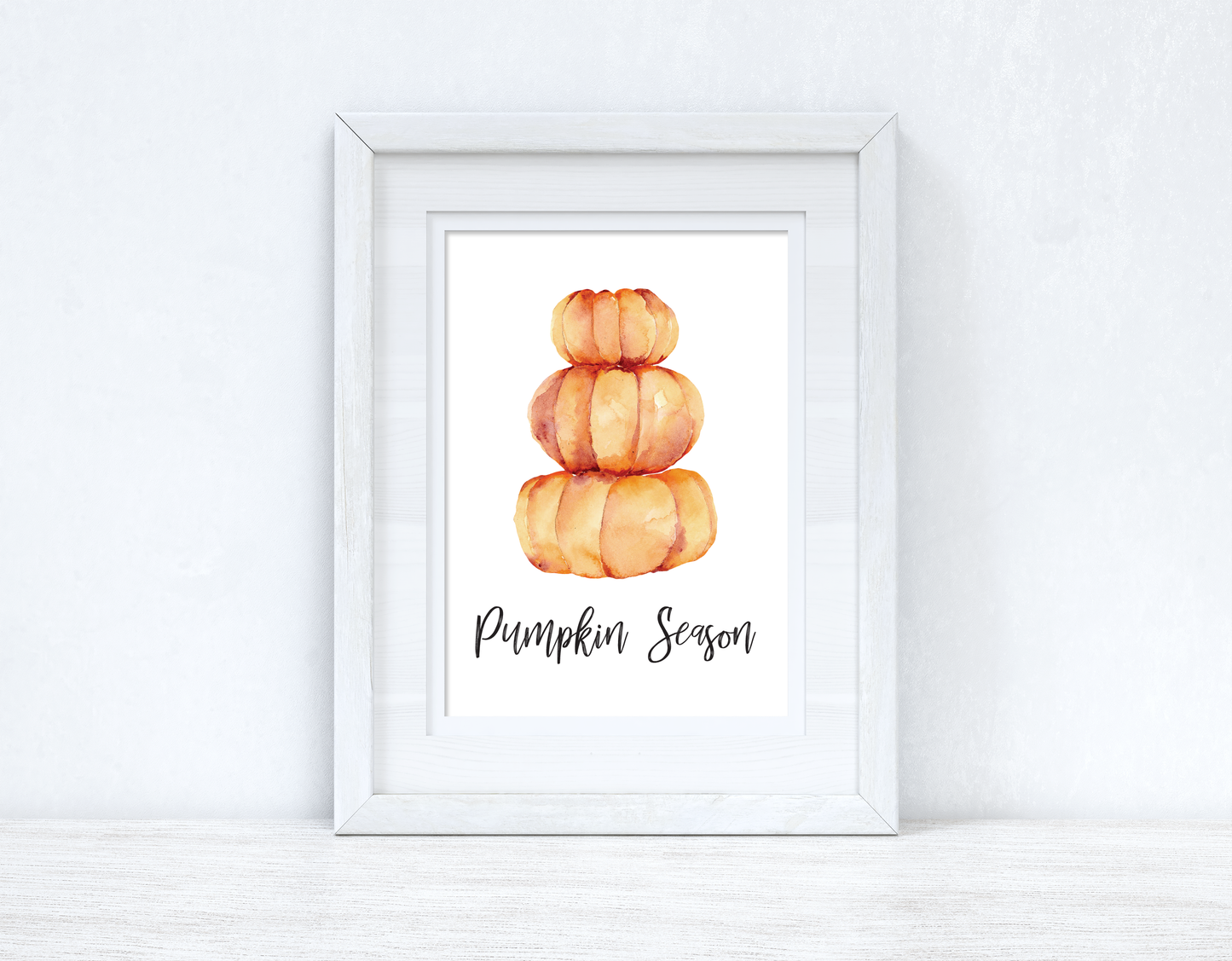 Pumpkin Season Tier Autumn Seasonal Wall Home Decor Print by WinsterCreations™ Official Store