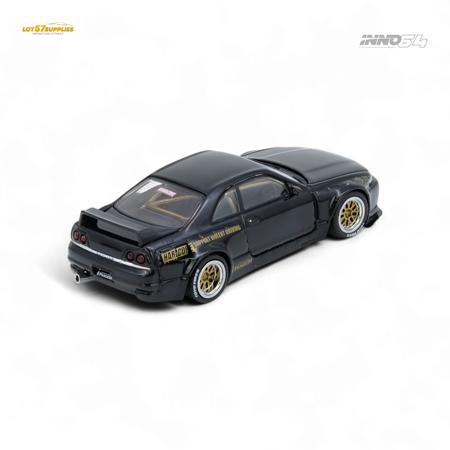 (Pre-Order) inno64 PANDEM GT-R (BCNR33) - Black 1:64