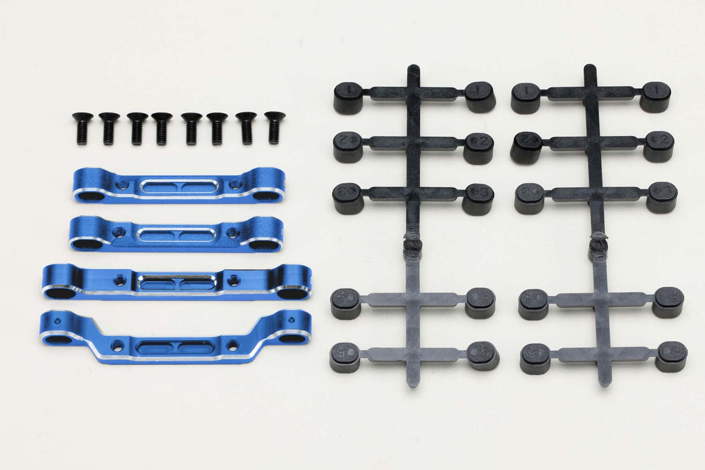 RD-301ASBL Yokomo RD2.0 Aluminum Adjustable Suspension Mount Set (Blue)