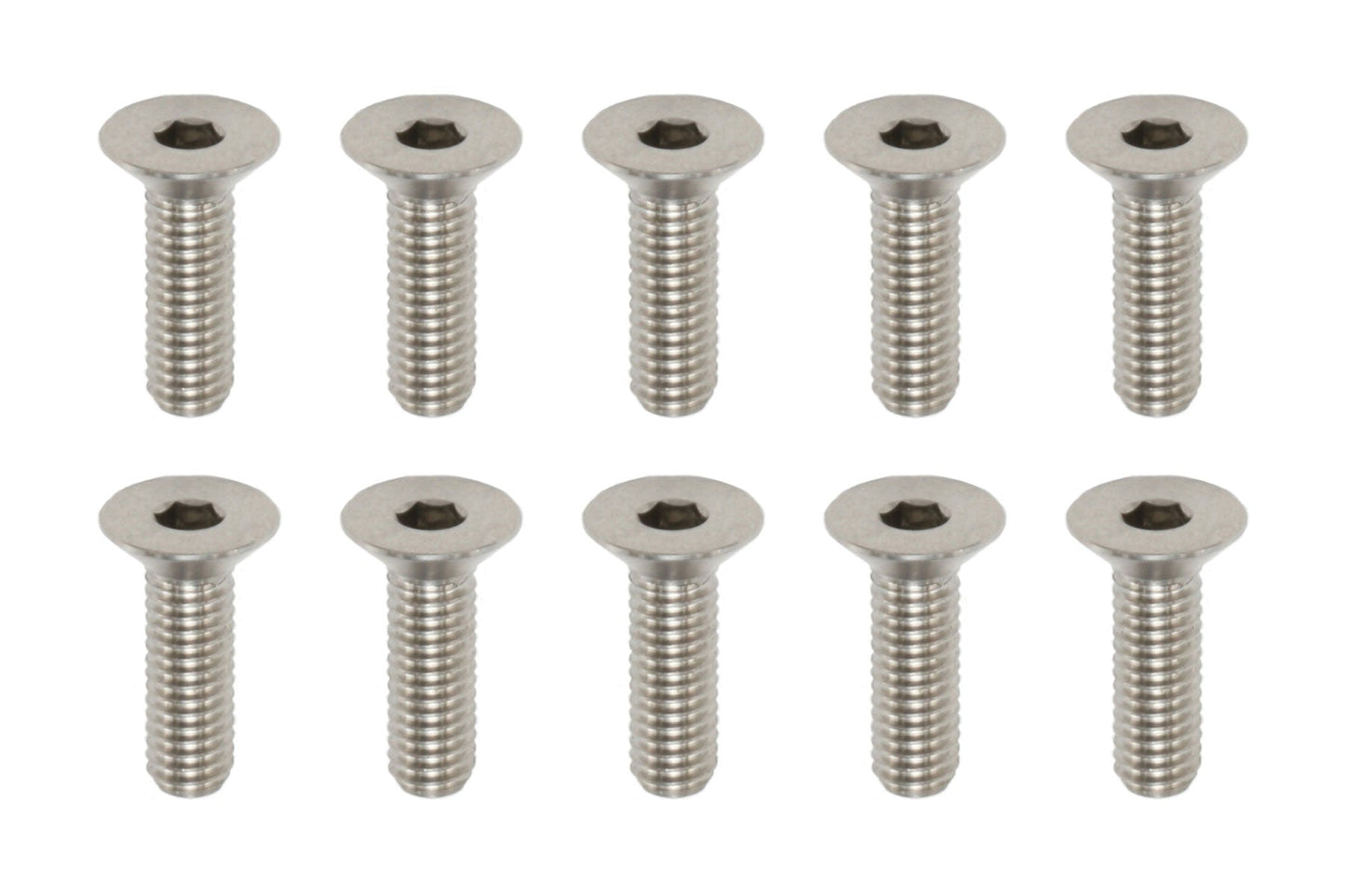 RP-042101A Racing Performer M3x10mm Titanium Flat Head Socket Screw (10)