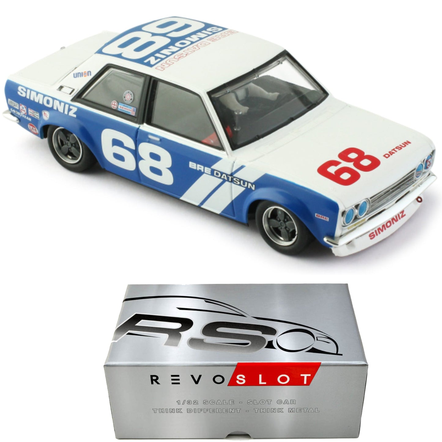 Revoslot Datsun 510 BRE SCCA Trans-Am 1972 Peter Gregg 1/32 Slot Car RS0240 Slot.it