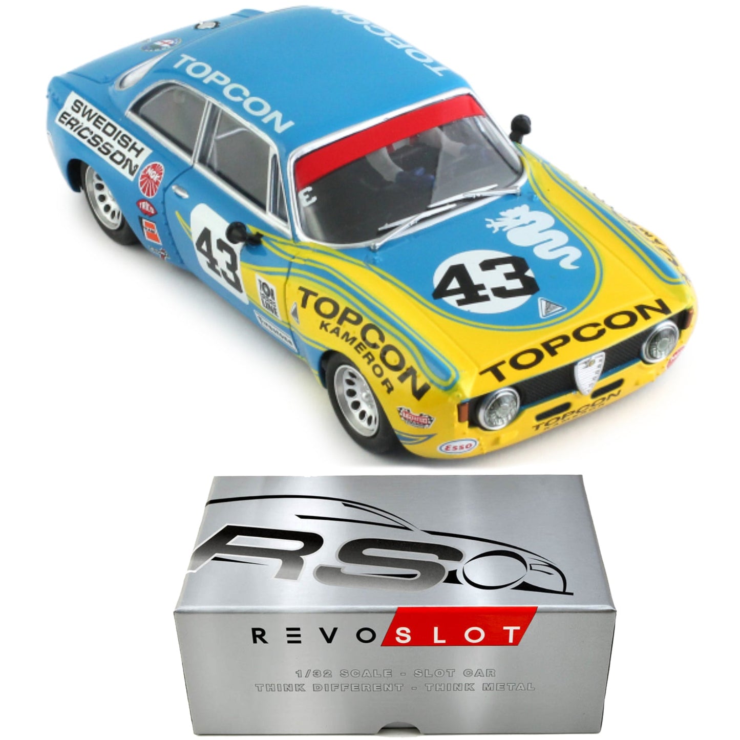 Revoslot Alfa Romeo GTA #43 Topcon Revo 1/32 Slot Car RS0251