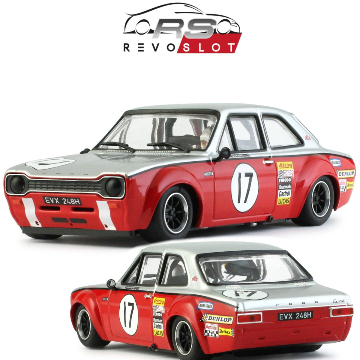 Revoslot Ford Escort MK1 Silverstone 1970 Winner Revo 1/32 Slot Car RS0305