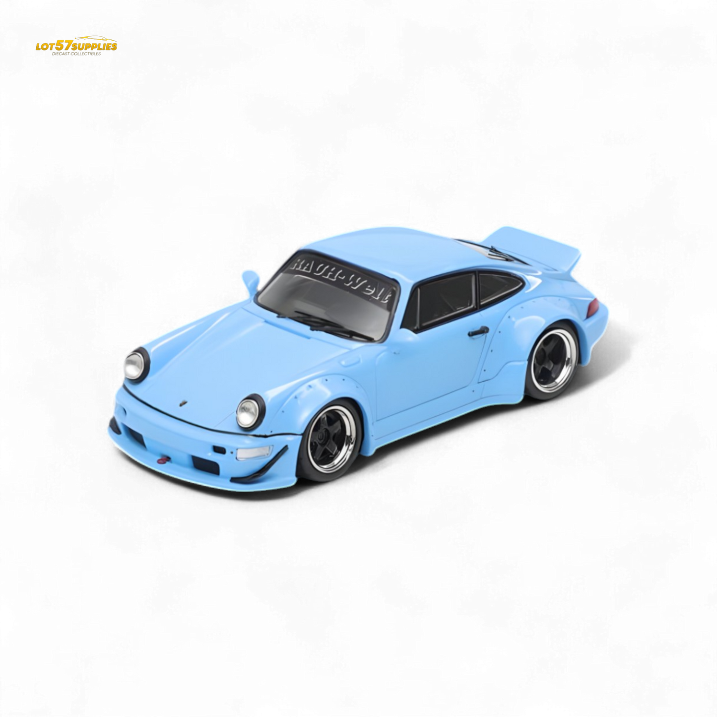 Fast Speed RWB 964 Wide-Body Duck Wing - Sky Blue 1:64