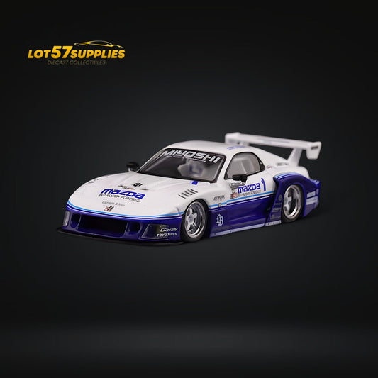 INNO64 Mazda RX-7 LBWK FD3S Blue-White 1:64