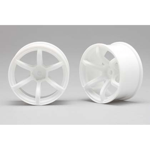 RP-6213W8A Racing Performer 6 Spoke Drift Wheels (12mm Hex) (White) (8mm Offset)