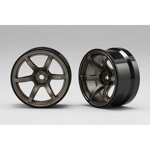 RP-6313T6A Racing Performer 6 Spoke High Traction Drift Wheels (12mm Hex) (Titanium) (6mm Offset)