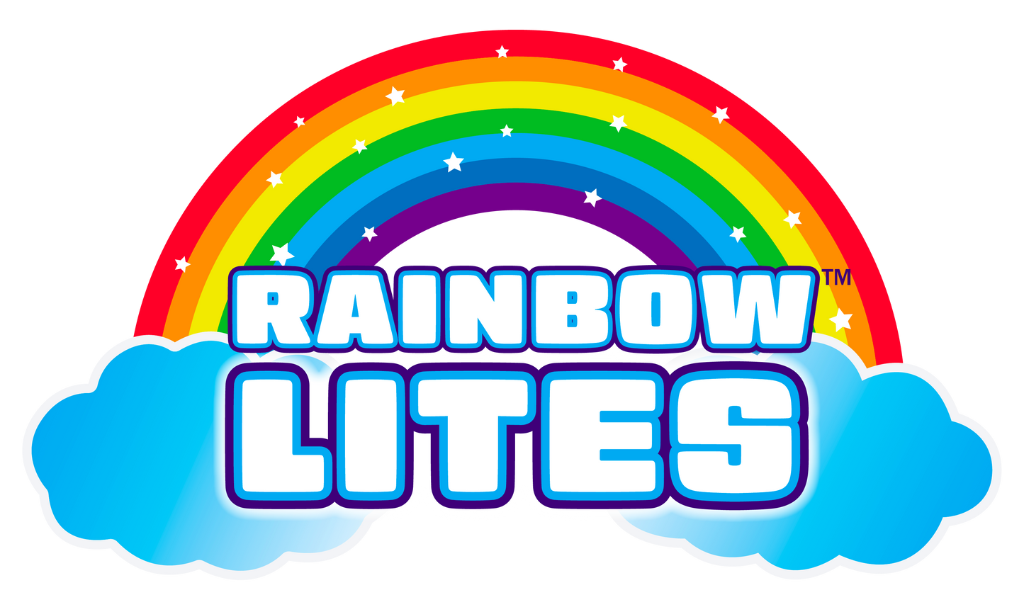 Rainbow Lites Teddy Bear Glow Plush LED Night Light Up Stuffed Animal 2 Pack Set (16 inch, Batteries Included) by The Noodley