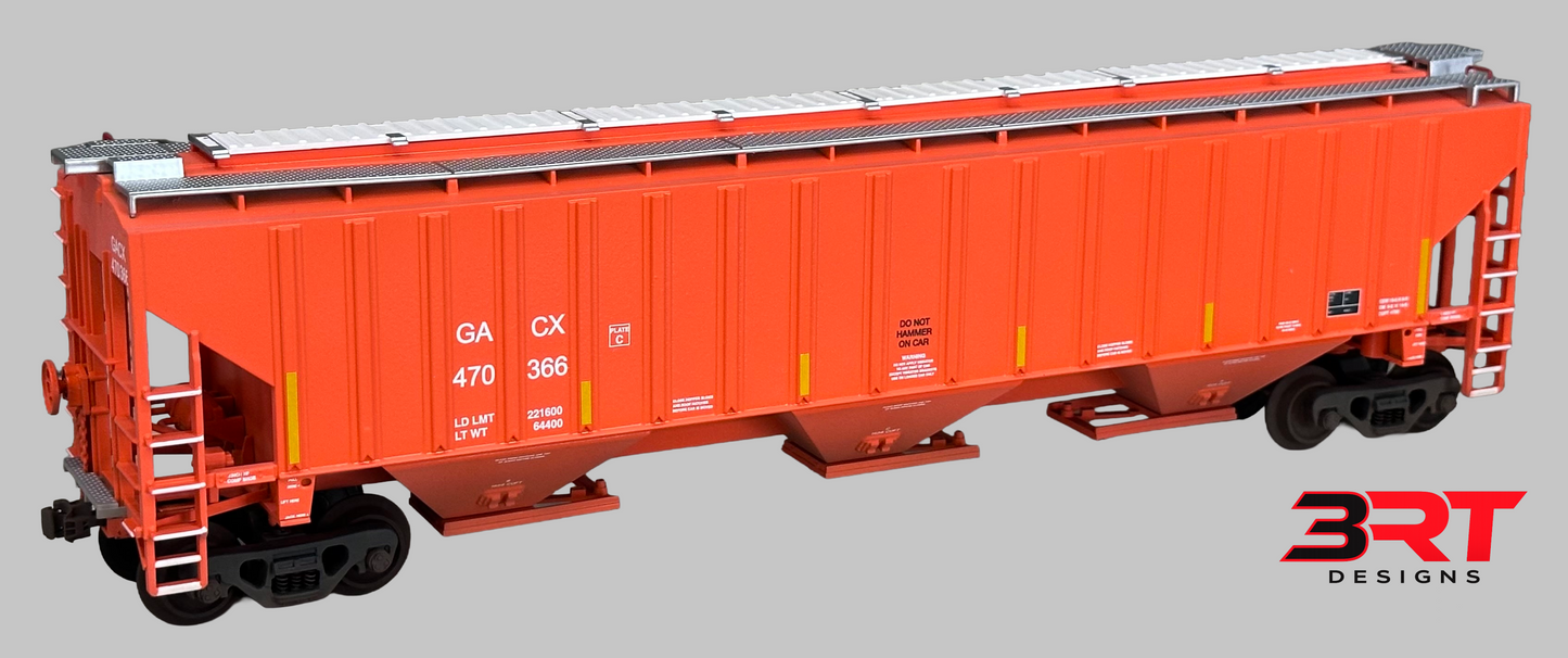 S Scale 4750 Covered Hopper Data Decal Set