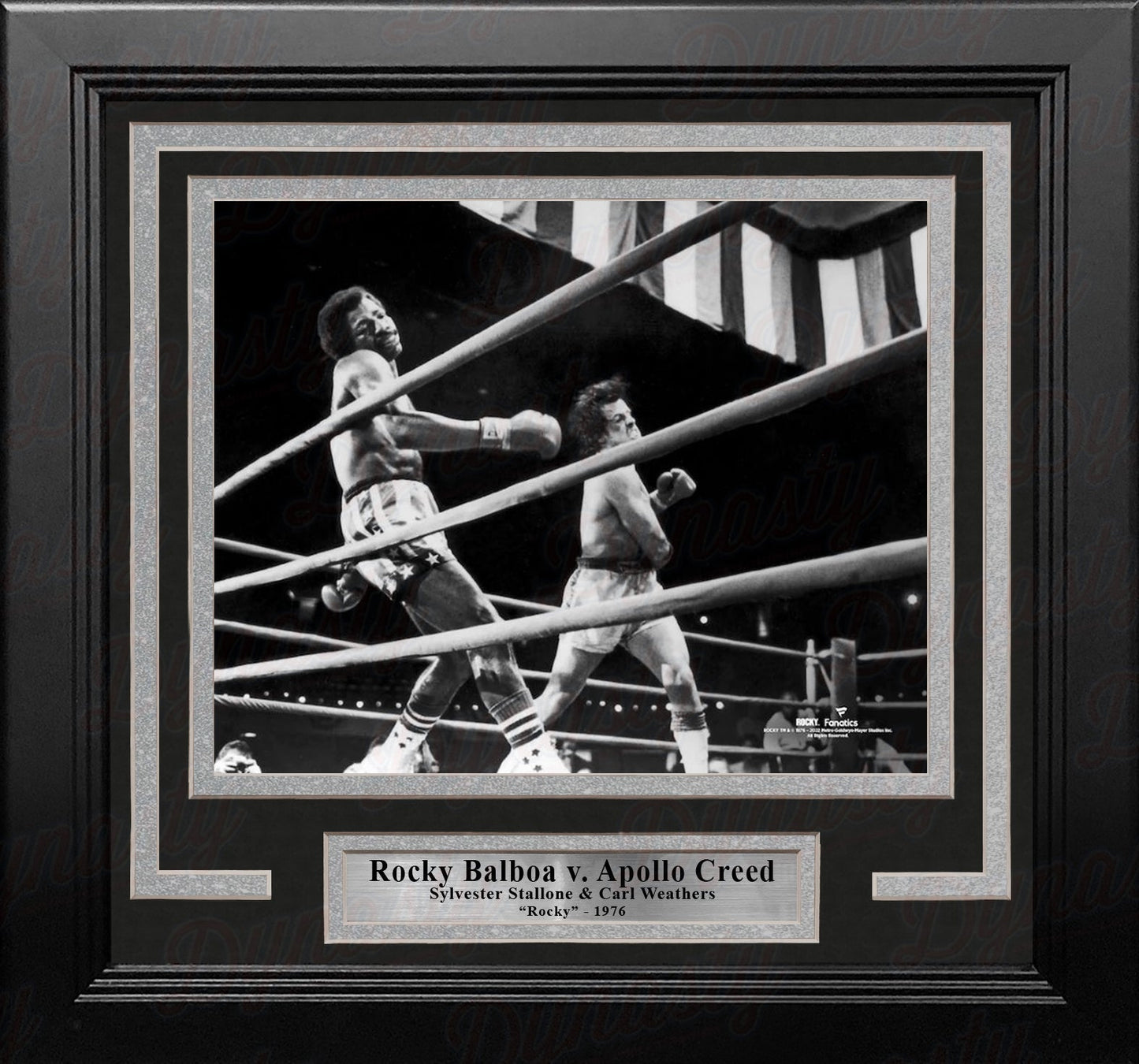 Rocky Balboa v. Apollo Creed 8" x 10" Framed Movie Photo