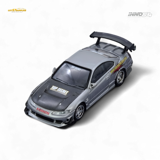 INNO64 Top Secret Silvia S15 Silver 1:64