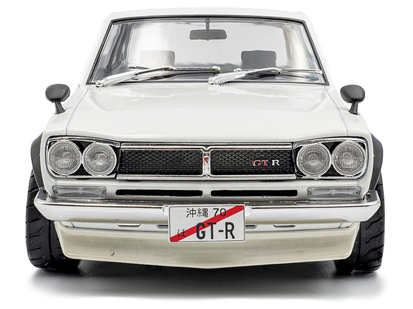 1970 Nissan Skyline (C10) Hakosuka RHD (Right Hand Drive) White 1/18 Diecast Model Car by Solido