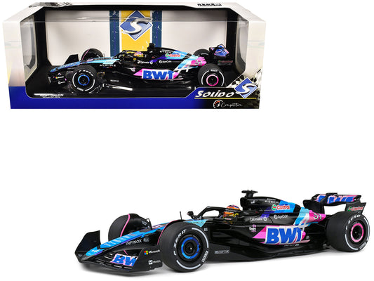 Alpine A524 #31 Esteban Ocon "BWT" Formula One F1 Miami GP (2024) "Competition" Series 1/18 Diecast Model Car by Solido free shipping USA
