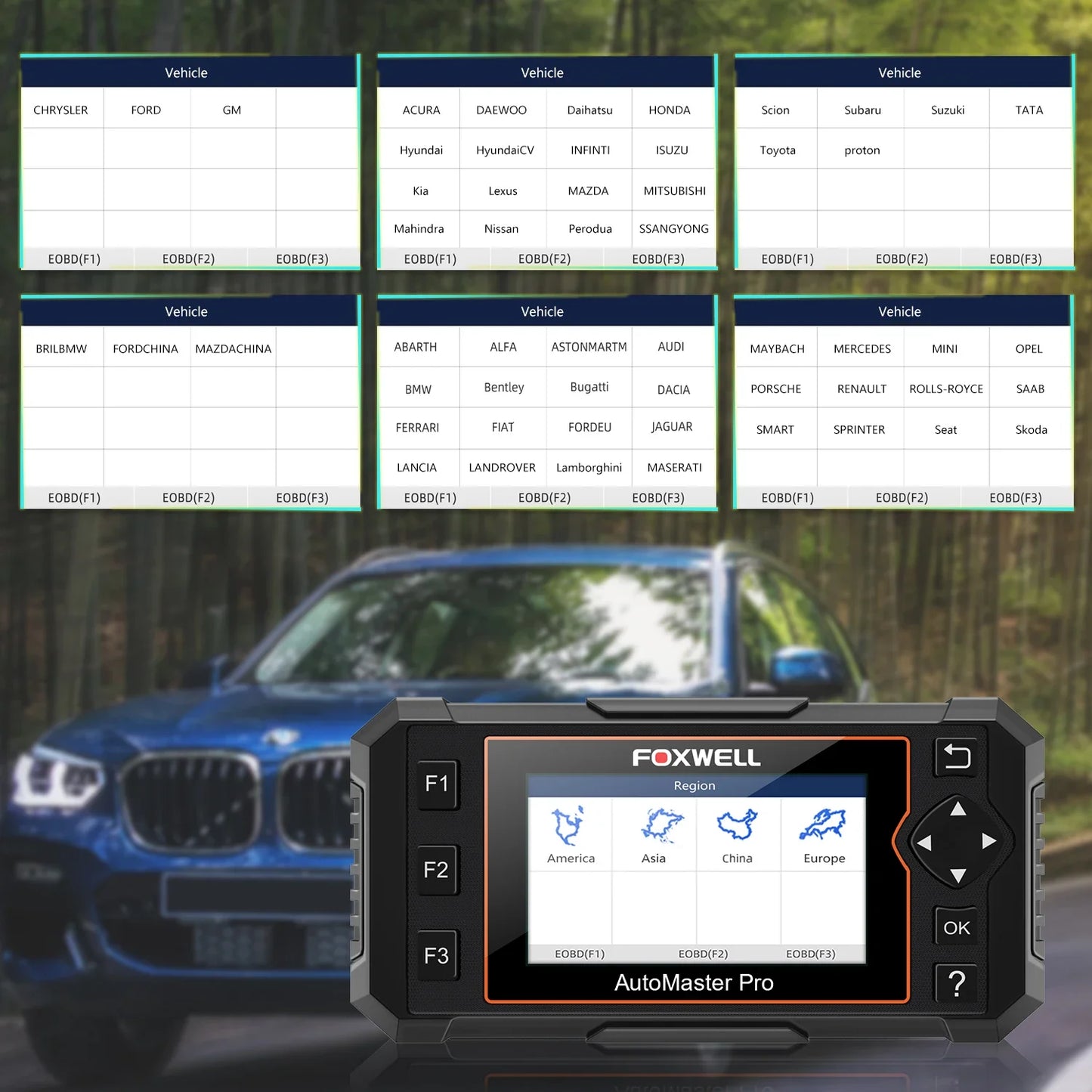 FOXWELL NT624 Elite OBD2 Scanner Car Diagnostic Scanner All Systems Code Reader SAS/Oil/EPB 8 Reset OBD2 Scanner Diagnostic Tool