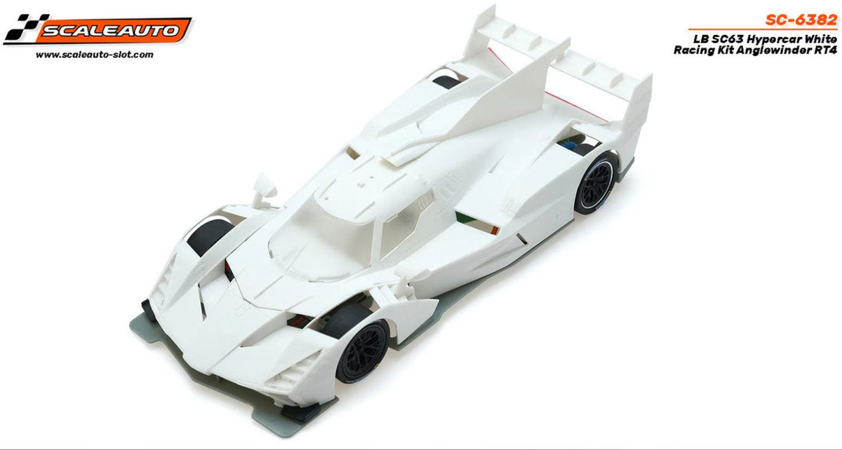 Scaleauto Lamborghini SC63 Hypercar White Kit RT4 1/32 Slot Car SC-6382