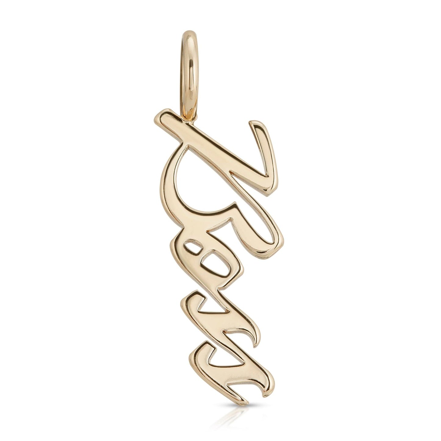 SCRIPT PENDANT BOSS by eklexic jewelry