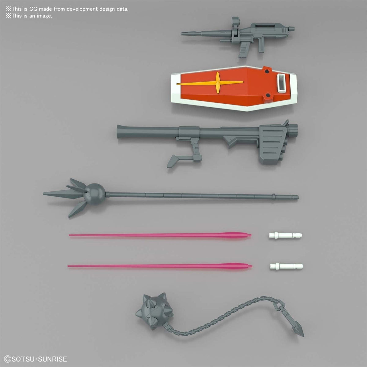 Gundam RX-78-2 Full Weapon Set EG Model Kit