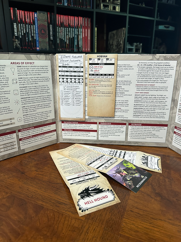 Stat Trackers: Game Master's Screen - 5th Edition - 2024 Version