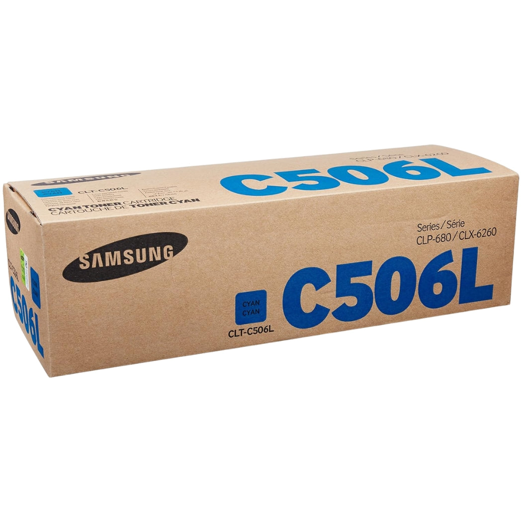 New, Pre-Owned - Samsung C506L High Yield Cyan Toner Cartridge, CLT-C506L