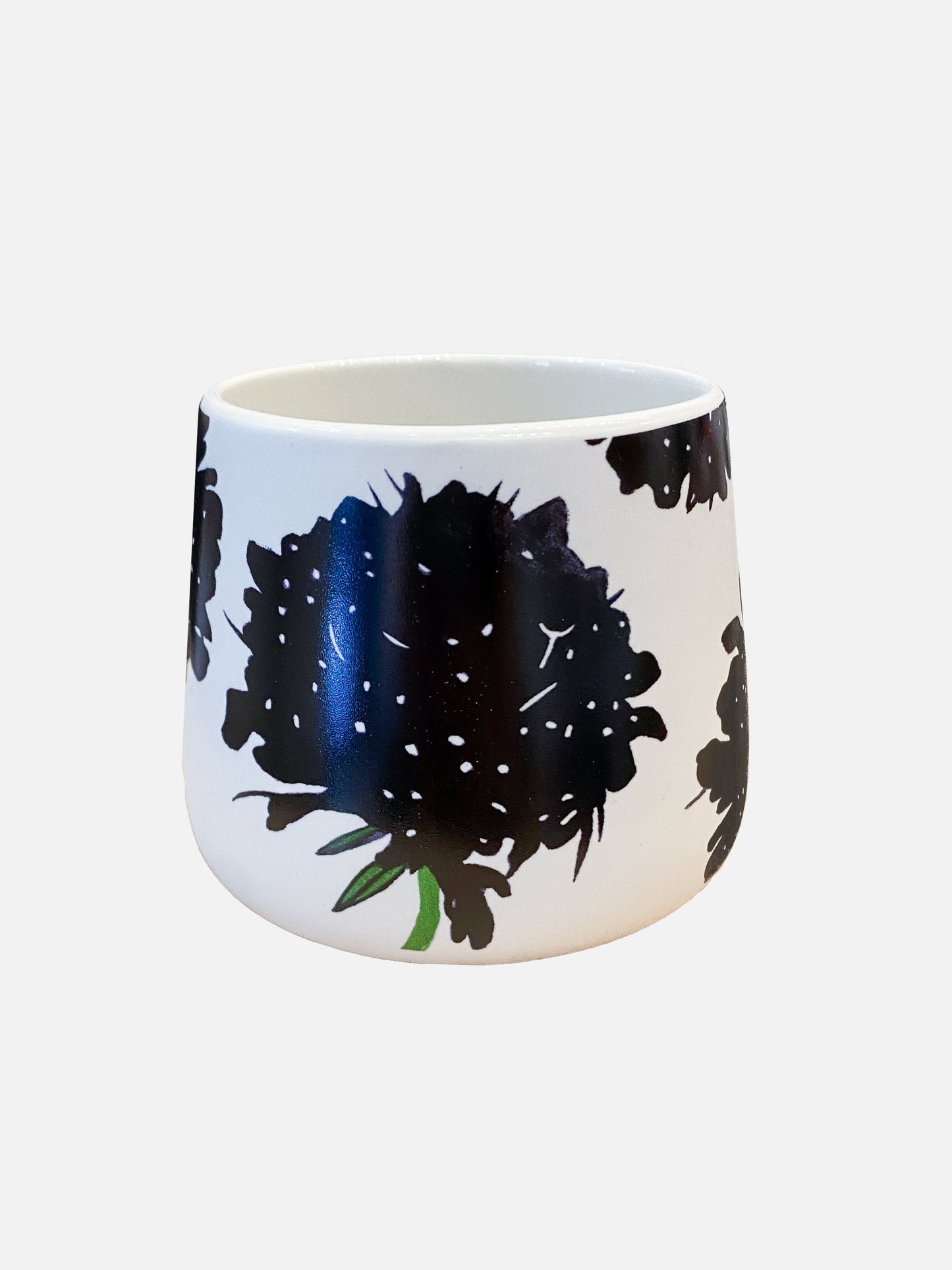 Porcelain Mug: Black Scabiosa by India & Purry