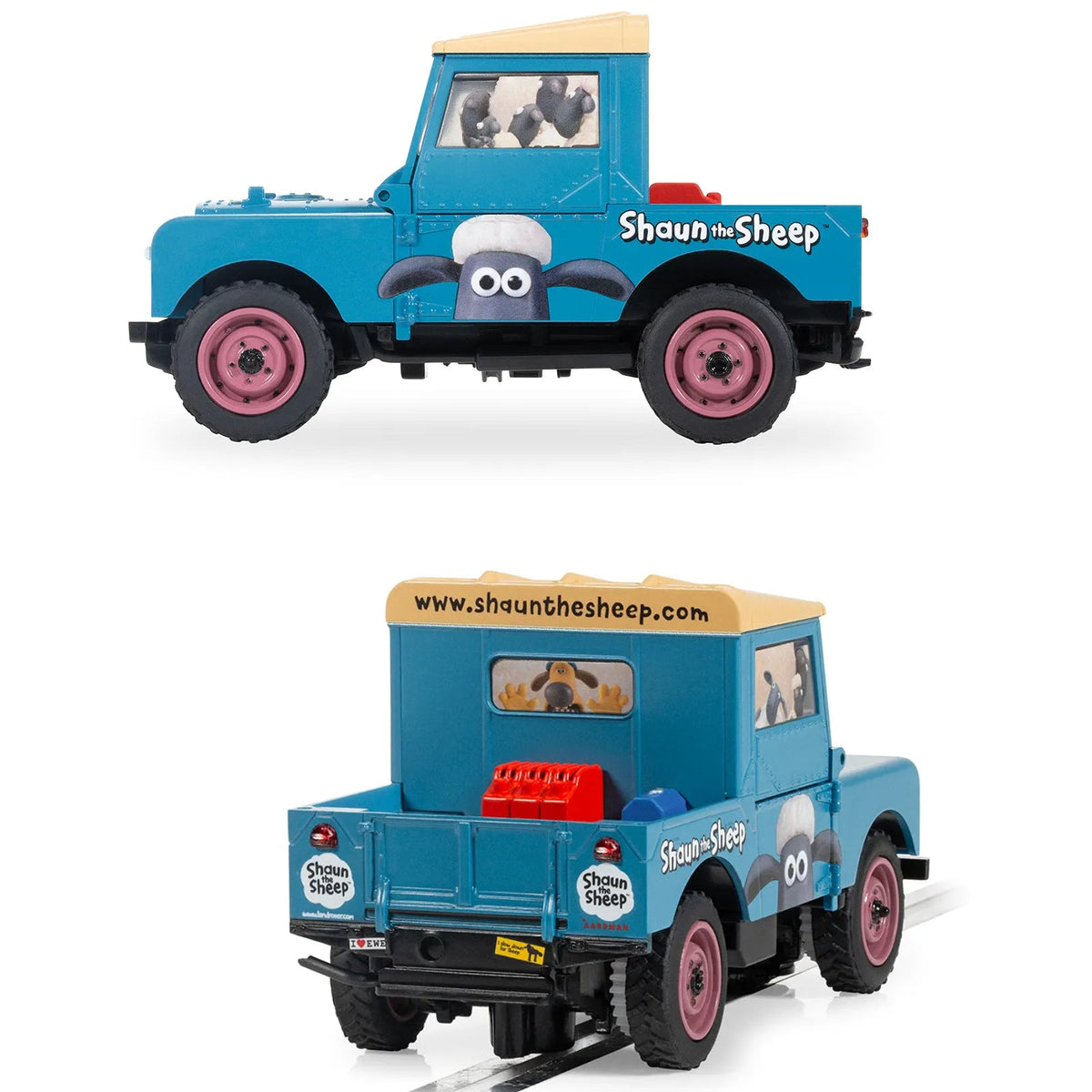 Scalextric C4543 Land Rover Series 1 Shaun The Sheep 1/32 Slot Car