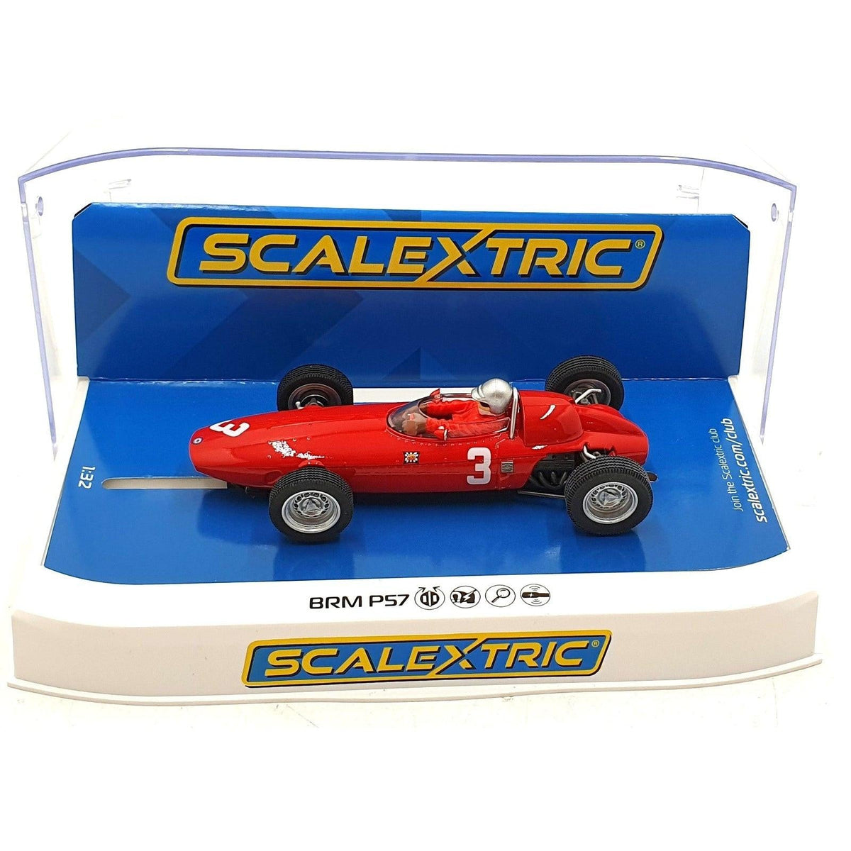 Scalextric C4610 BRM P57 Scuderia Centro Sud Lorenzo Bandini 1/32 Slot Car
