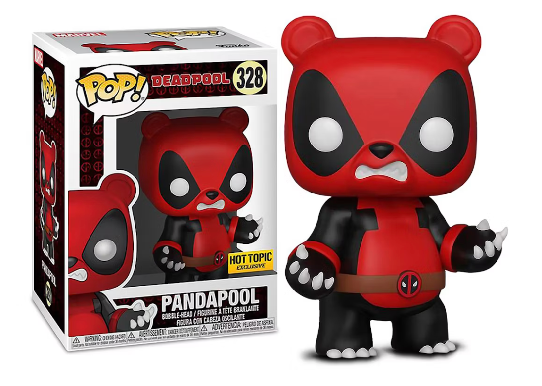Pop! Marvel Deadpool Pandapool Hot Topic Exclusive Bobble-Head Figure #328