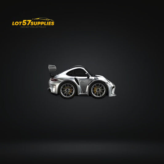 MiniCraftsman Porsche 911 GT3 RS Egg Cart Silver 1:64
