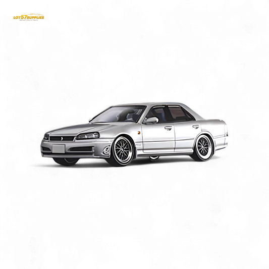 Mortal ER34 Skyline 25GT-t Ordinary Silver 1:64
