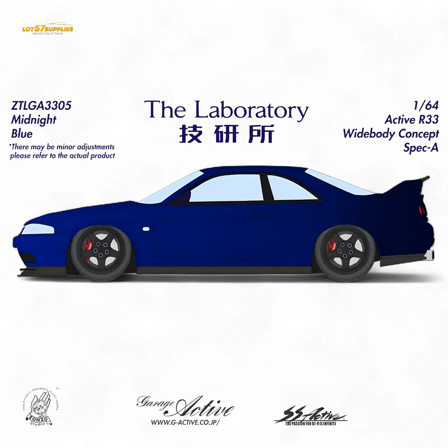 The Laboratory x ZONZO Nissan R33 Widebody ZTLGA3305 1:64