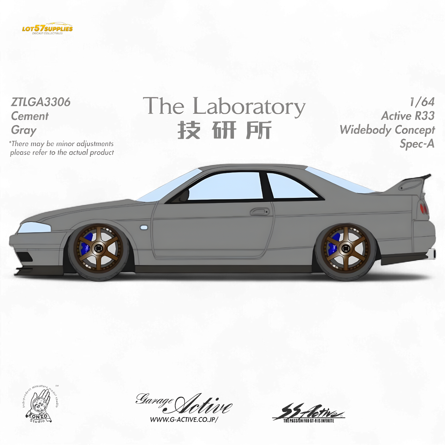 The Laboratory x ZONZO Nissan R33 Widebody ZTLGA3306 1:64
