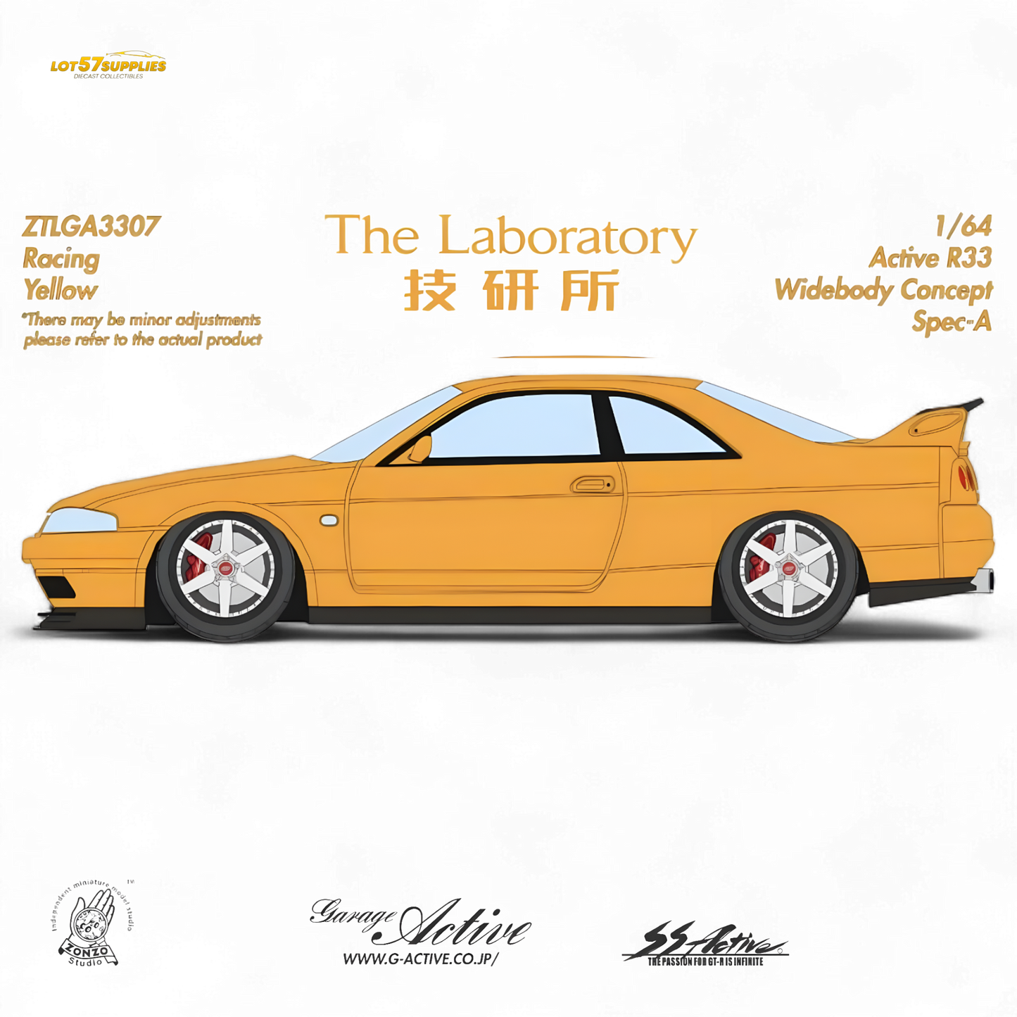 The Laboratory x ZONZO Nissan R33 Widebody ZTLGA3307 1:64