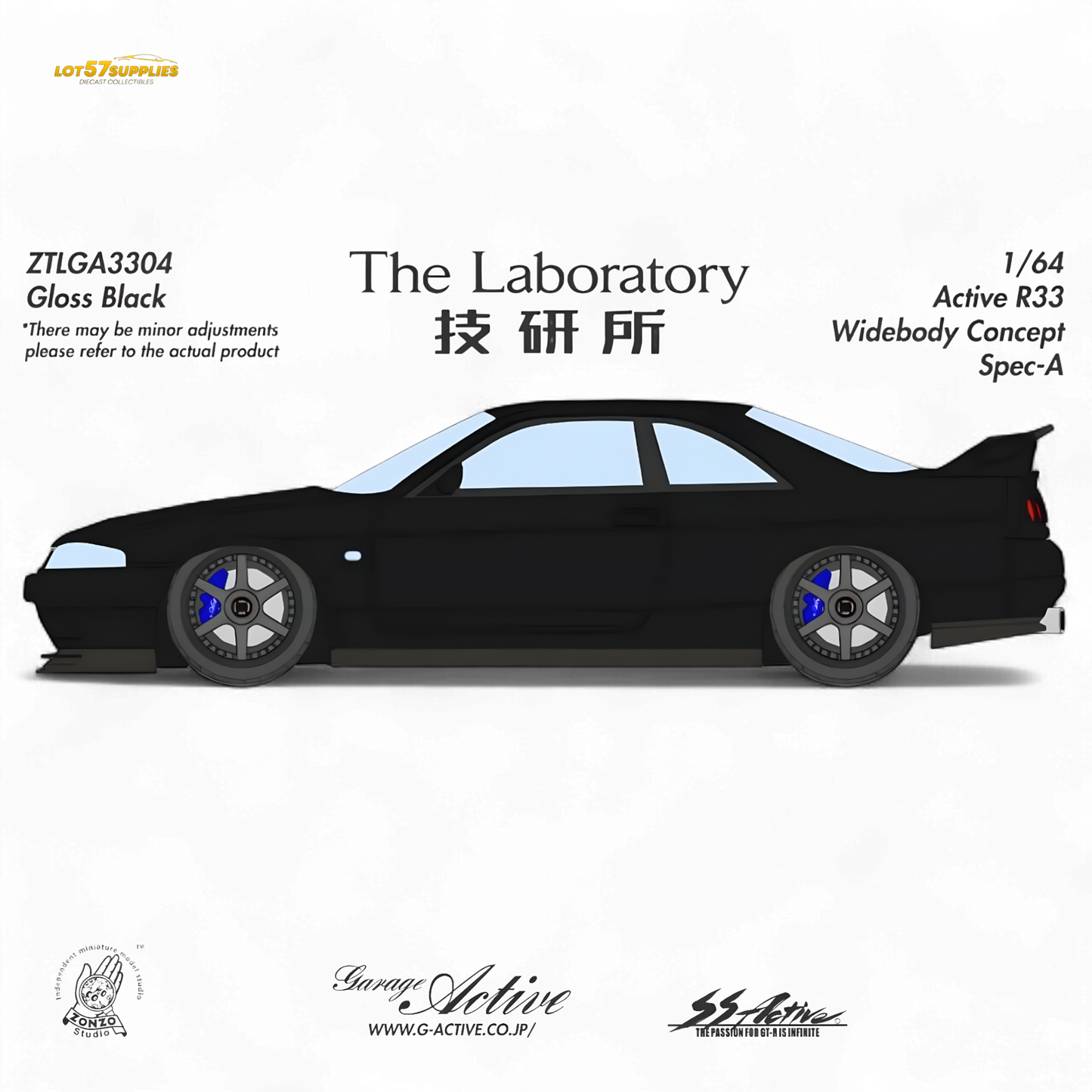 The Laboratory x ZONZO Nissan R33 Widebody ZTLGA3304 1:64