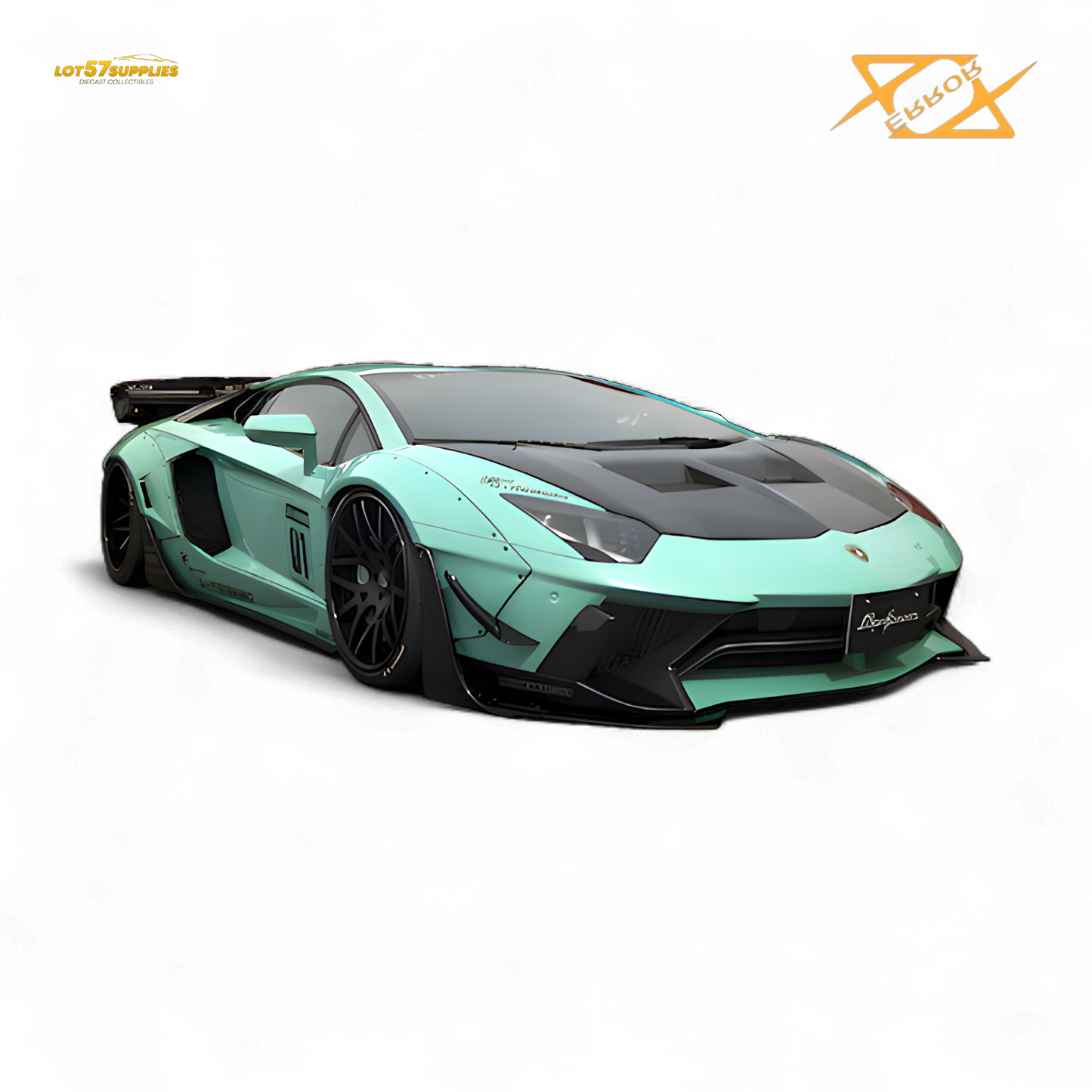 (Pre-Order) 404ERROR Lamborghini Aventador LBWK 2.0 Tiffany Blue 1:64