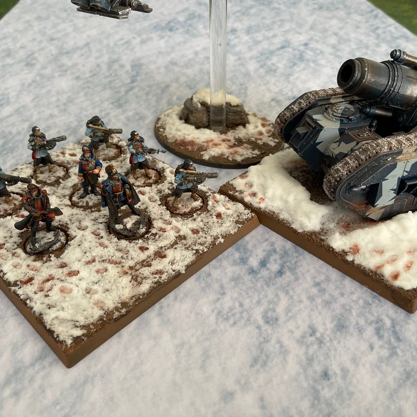 3x3' Double-Sided 'Cracked Earth + Snow' F.A.T. Mat Battle Gaming Mat