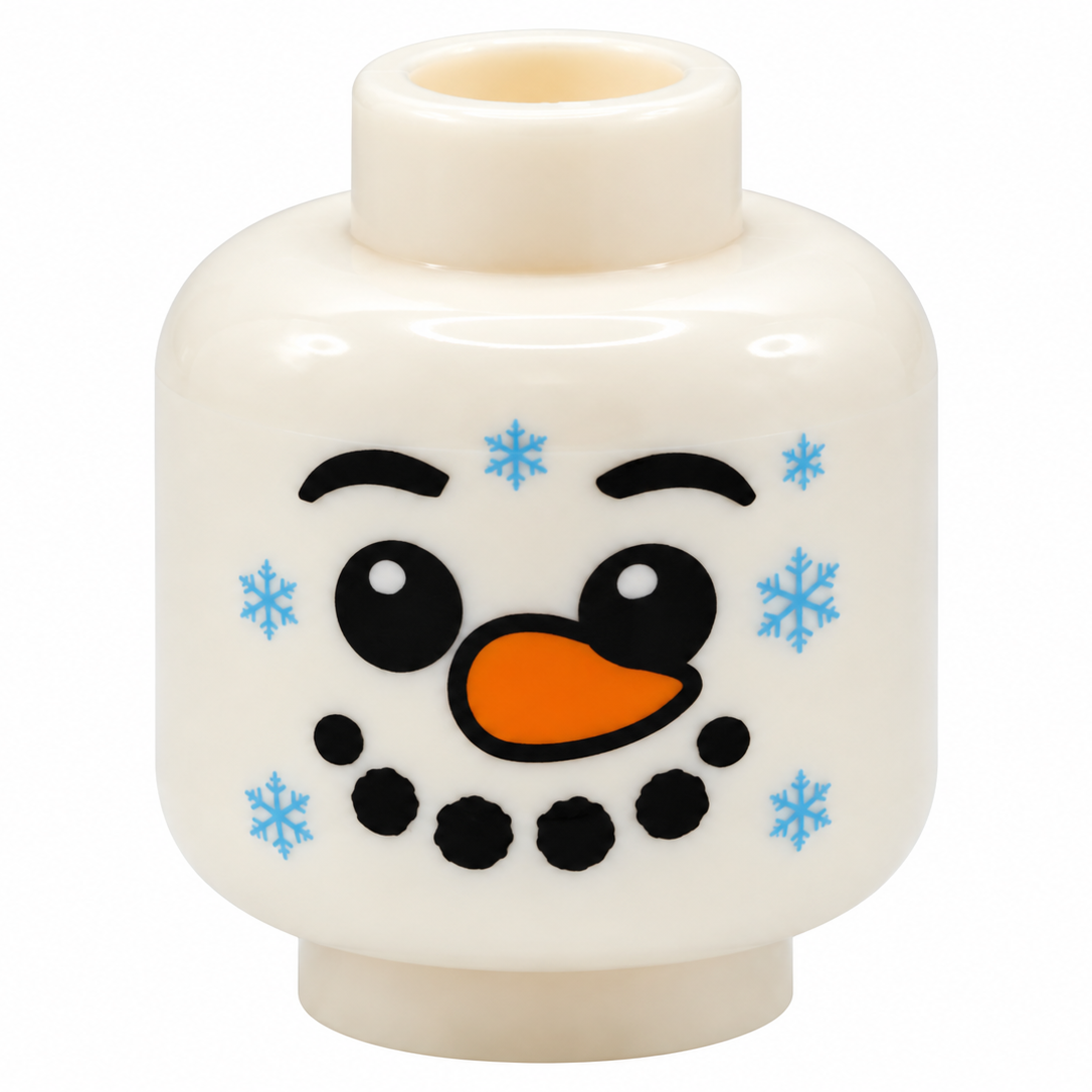 Snowman Minifig Head