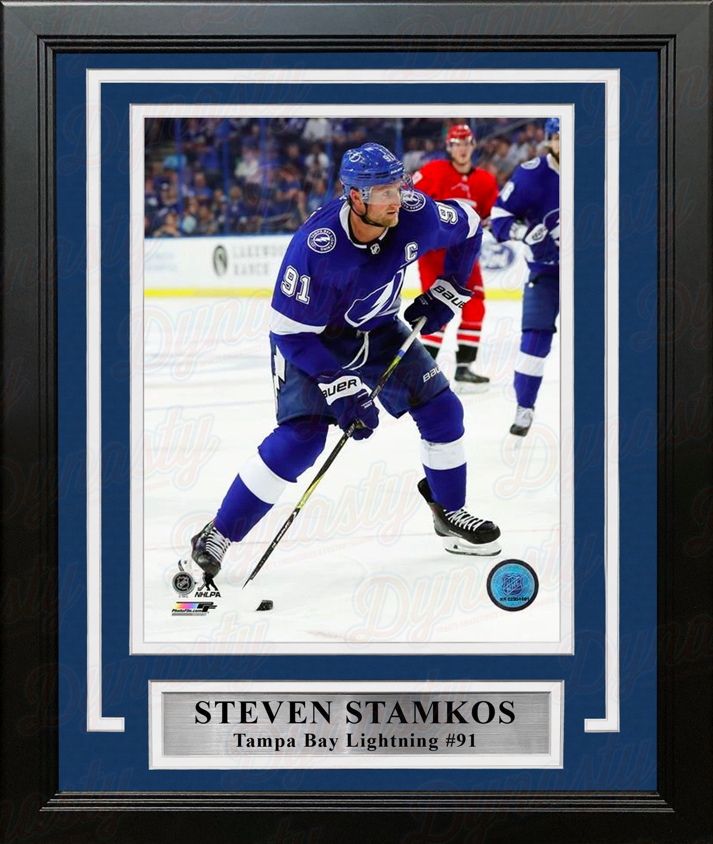 Steven Stamkos in Action Tampa Bay Lightning 8" x 10" Framed Hockey Photo