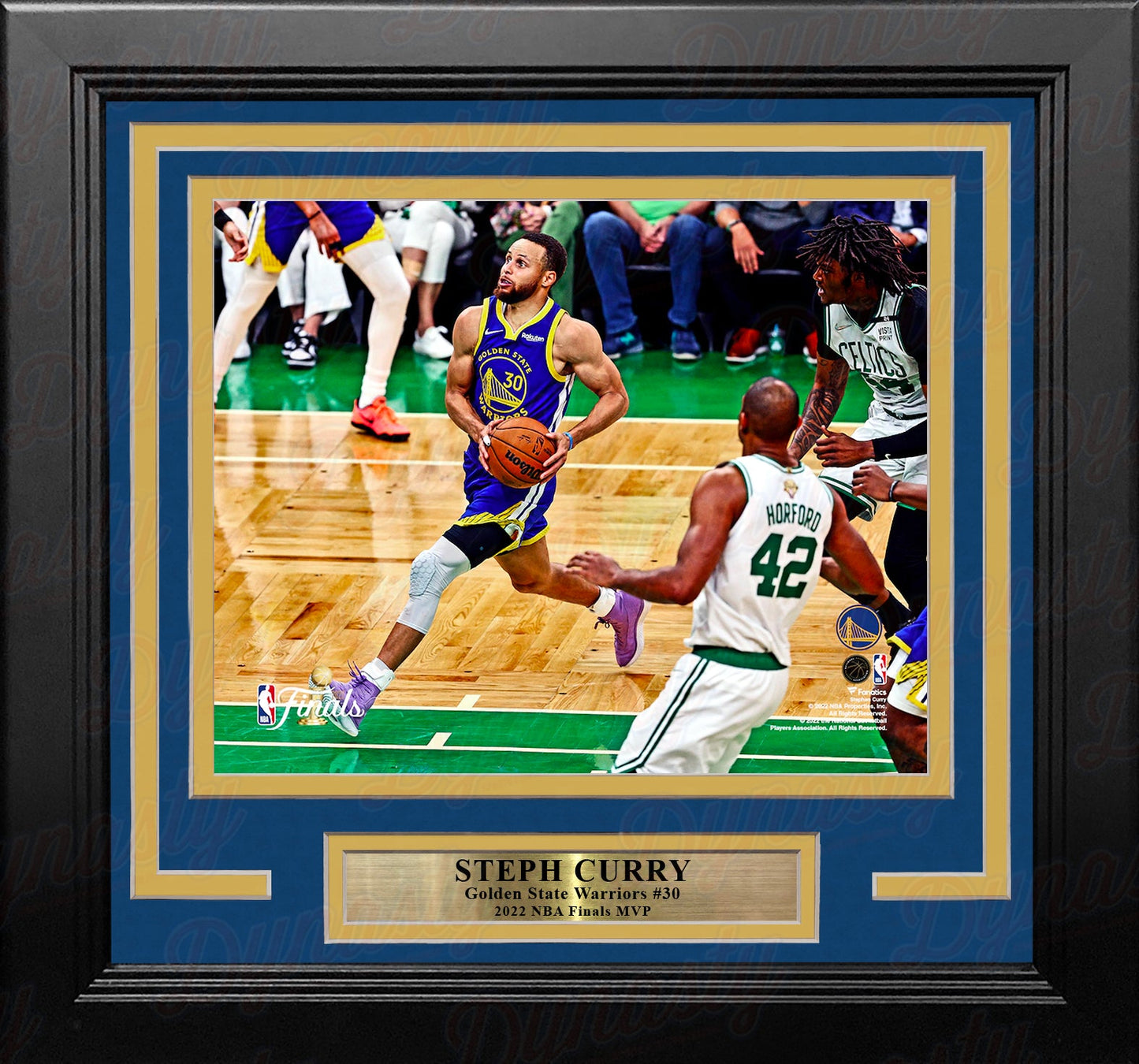 Steph Curry 2022 NBA Finals Action Golden State Warriors 8" x 10" Framed Basketball Photo