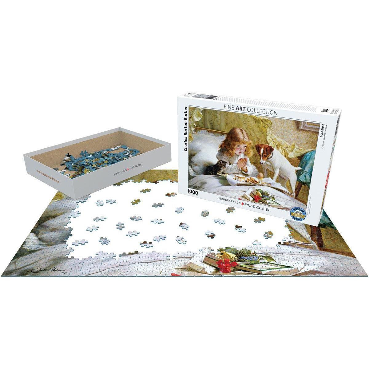 Suspense by Charles Burton Barber 1000 Piece Jigsaw Puzzle Eurographics