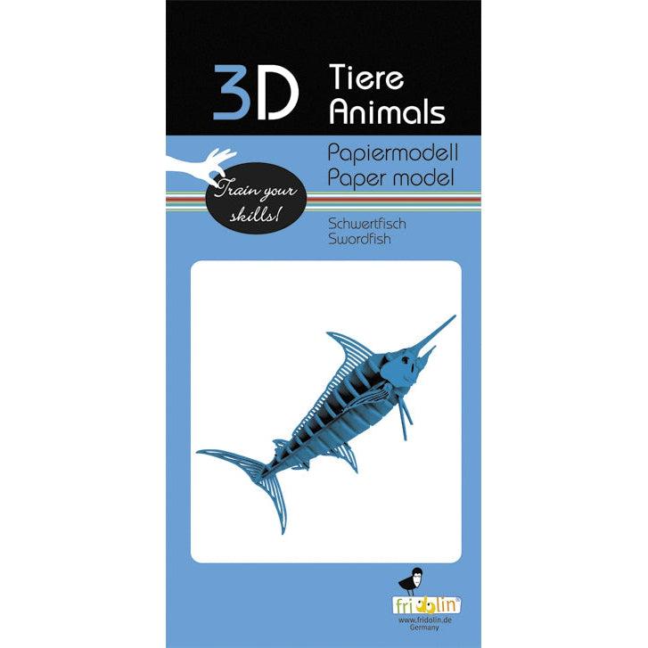 Swordfish 3D Cardboard Model Kit Fridolin