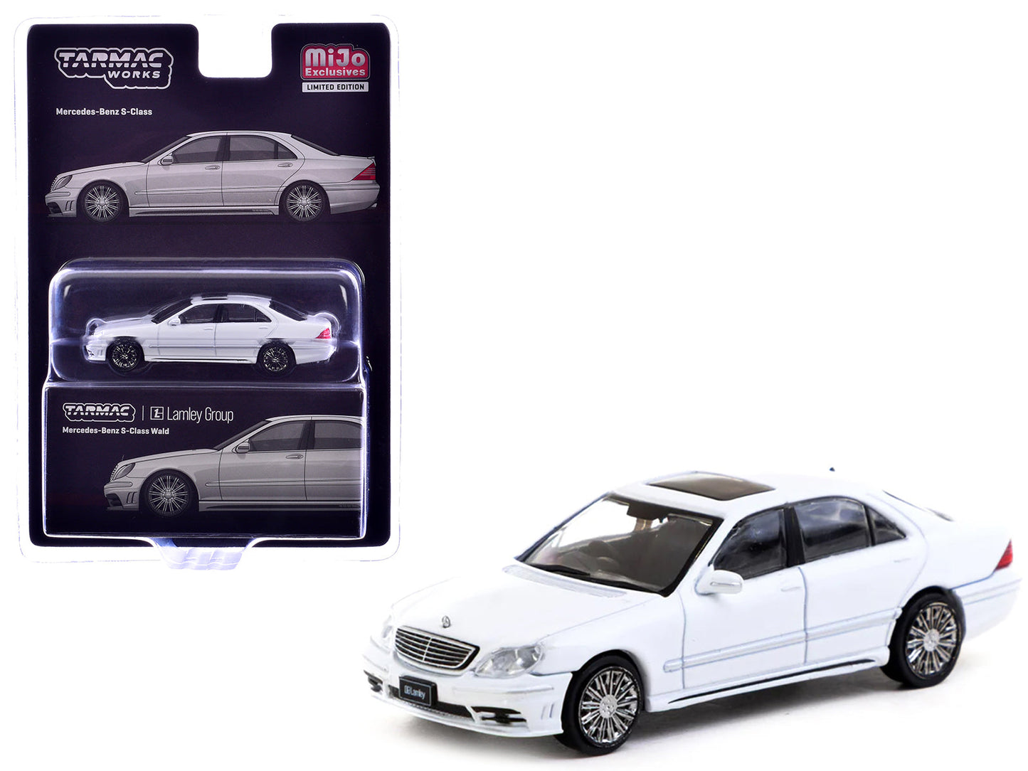 Mercedes-Benz S-Class Wald "Lamley Special Edition" Alabaster White "Global64" Series 1/64 Diecast Model by Tarmac Works free shipping USA